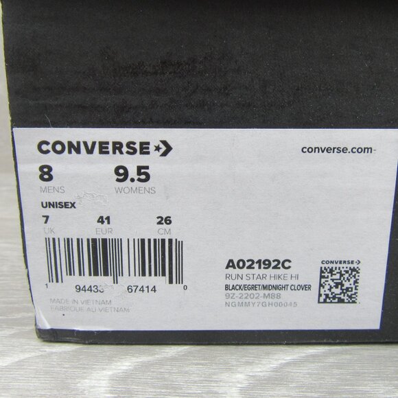 Converse Run Star Hike HI Embroidered Floral Womens Size 9.5 Sneaker NEW - Picture 16 of 16